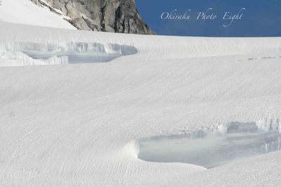 英語が苦手なえいと ののんびりお気楽アメリカ日記 マッキンリー上空から登山者発見 雪山のクレバス