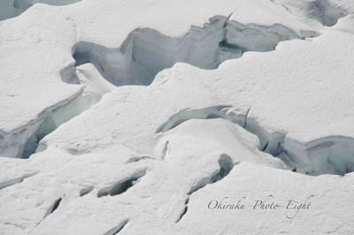 英語が苦手なえいと ののんびりお気楽アメリカ日記 マッキンリー上空から登山者発見 雪山のクレバス